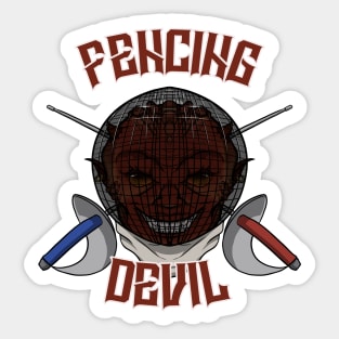 Fencing Devil Sticker